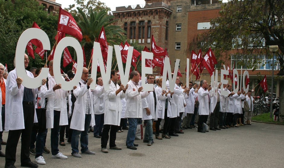 “Unidad de acción” para renovar el convenio médico en Cataluña