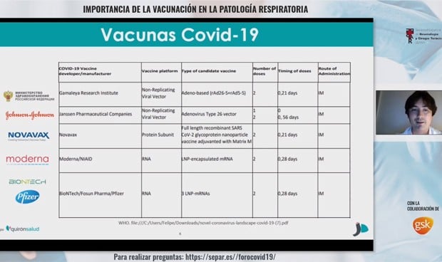 "La vacuna de la gripe y el neumococo han demostrado reducir la mortalidad"