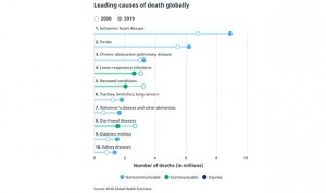 Estas son las 10 principales causas de muerte en el mundo