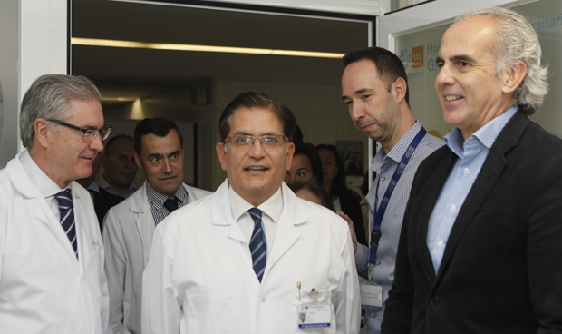 Ruiz Escudero visita el Punto Inspira del Hospital Gregorio Marañón