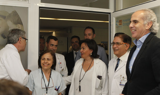 Ruiz Escudero visita el Punto Inspira del Hospital Gregorio Marañón