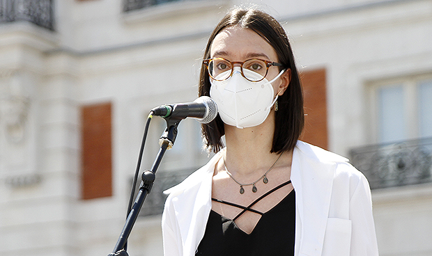 Los médicos se concentran por el Covid-19: "Exigimos respeto y dignidad"