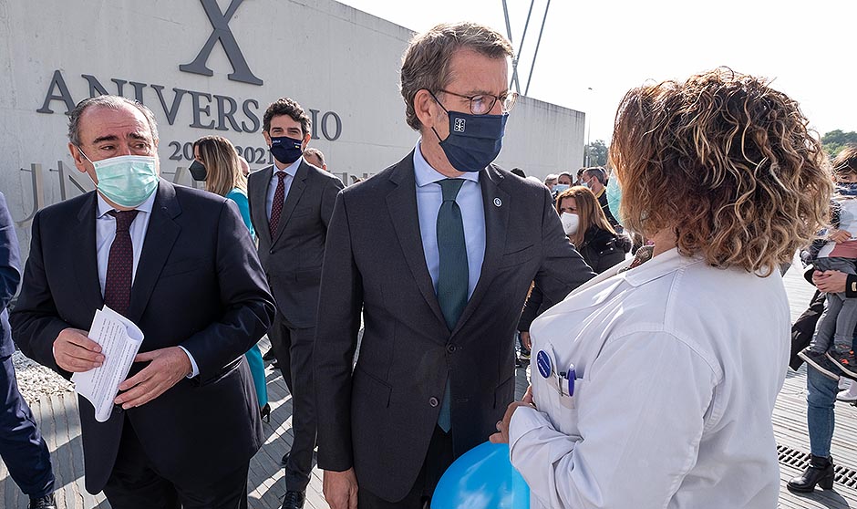 Feijóo ensalza la capacidad del Hospital Lucus Augusti en su X aniversario