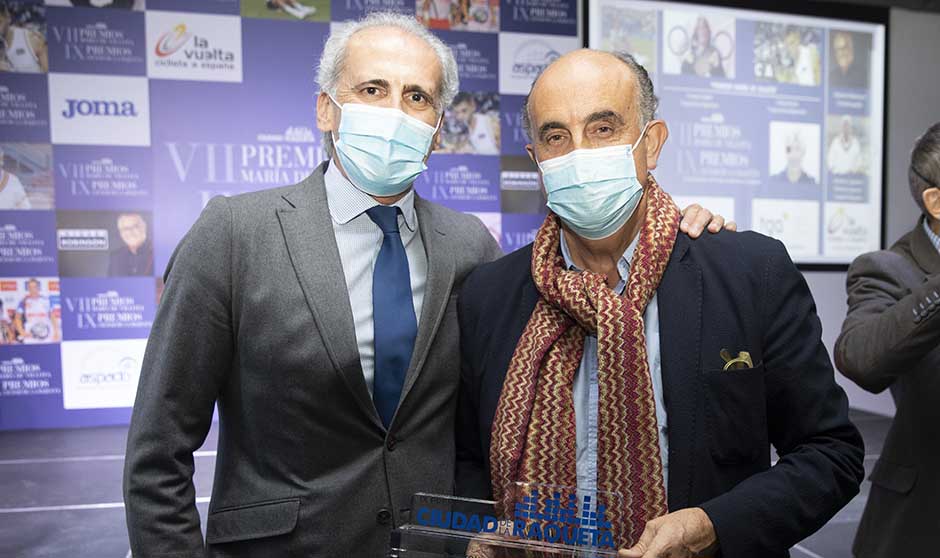 Antonio Zapatero, galardón Especial de los IX Premios Ciudad de la Raqueta