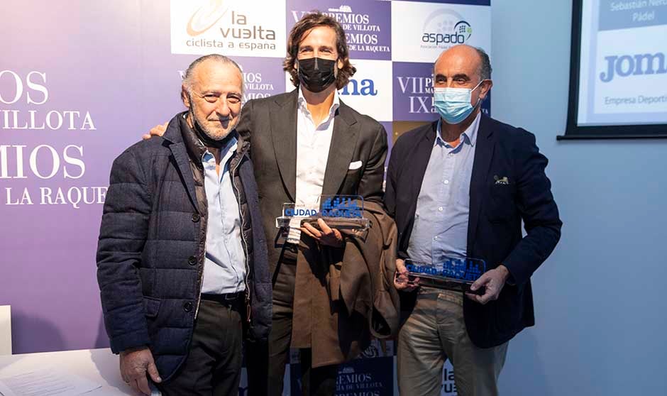 Antonio Zapatero, galardón Especial de los IX Premios Ciudad de la Raqueta