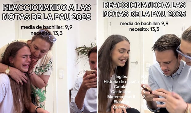 A lágrima viva por las notas PAU 2025: "Solo quiero entrar a Medicina"