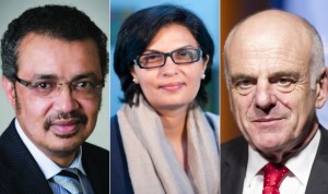 Adhanom, Nishtar y Nabarro, los tres finalistas para dirigir la OMS