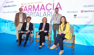 Alberto Prado, Humberto Arnés, María Reyes, Noé Garín y Adriana Lidia participan en el IX Encuentro Global de Farmacia Hospitalaria. 