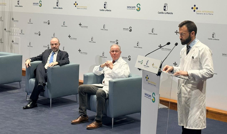 Adolfo Blanco en su acto de nombramiento como gerente de Talavera.