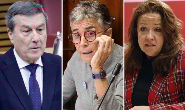 El conseller de Sanidad de la Comunidad Valenciana, Marciano Gómez; la consellera de Salut de Cataluña, Olga Pané; y la consejera de Sanidad de la Comunidad de Madrid, Fátima Matute. 