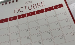Calendario de octubre de 2023.