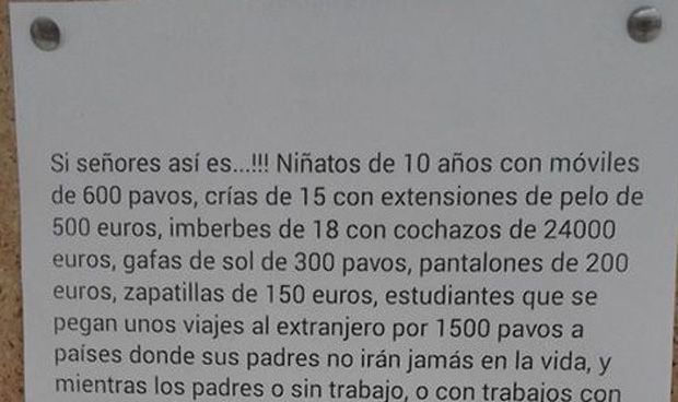 Alegato contra los "niñatos" desde la sala de espera del centro de salud