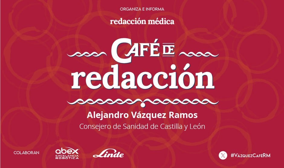 El consejero de Sanidad de Castilla y León, Alejandro Vázquez, participa en el Café de Redacción. 