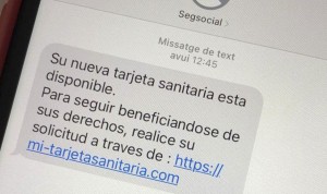 Alerta a la población por una nueva estafa sanitaria a través de SMS