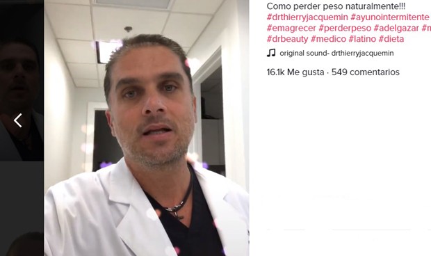 Alerta en TikTok por un médico que afirma que ayunar "revierte la diabetes"