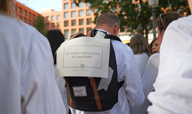 Manifestación médica por el Estatuto Marco.