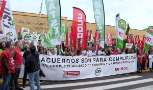 Manifestación de los sindicatos por la sanidad pública andaluza. 