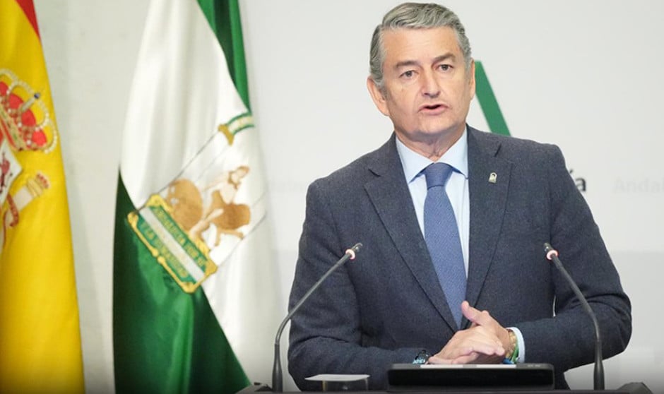 Antonio Sanz, consejero de Sanidad, Presidencia y Emergencias de la Junta de Andalucía.