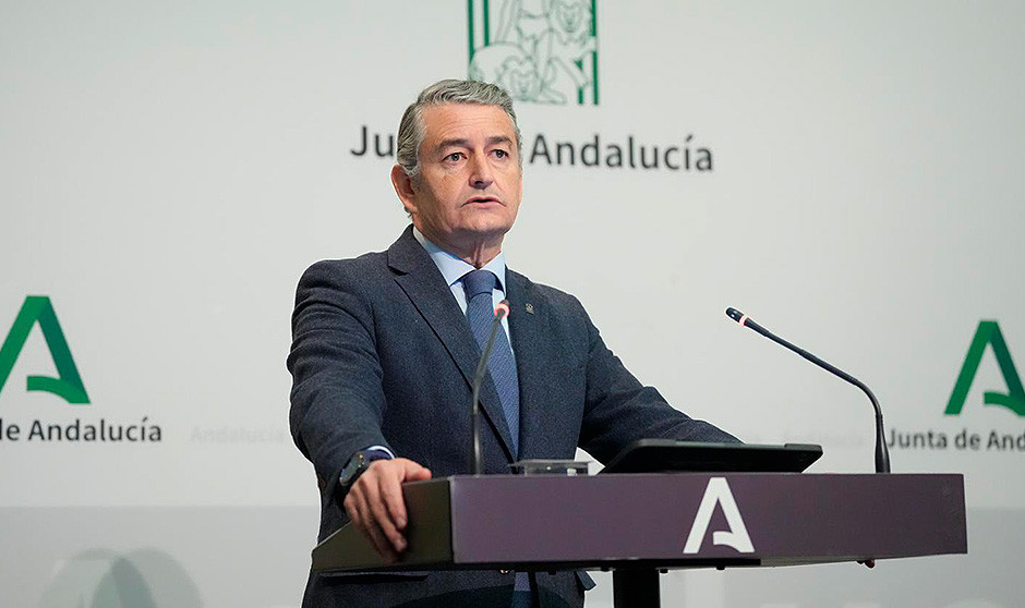 Antonio Sanz, consejero de Sanidad, Presidencia y Emergencias de la Junta de Andalucía