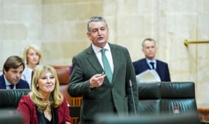 El Consejero de Sanidad de Andalucía, Antonio Sanz, explica en el Parlamento el futuro de la digitalización del SAS. 