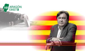 El candidato electoral de Coalición Existe-Aragón Existe, Tomás Guitarte.