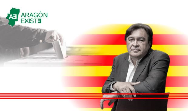 El candidato electoral de Coalición Existe-Aragón Existe, Tomás Guitarte.