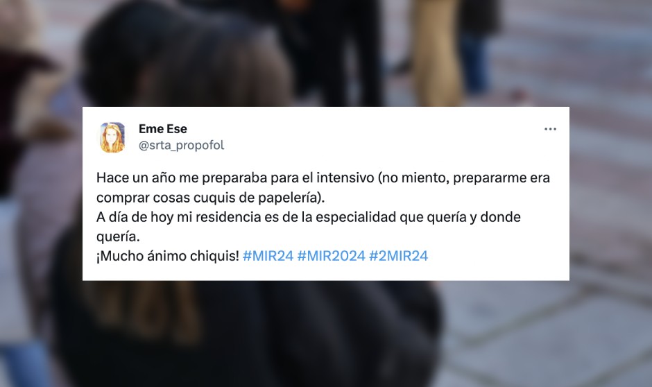 Los mensajes de ánimo para los que preparan el MIR 2024 se extienden por redes sociales