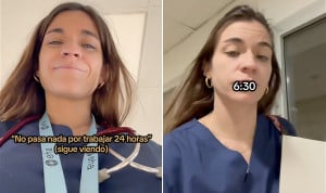 Así cambia una médica en una guardia de 24 horas: "¿Parezco la misma?"