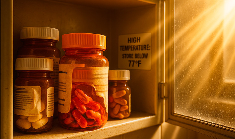 La Aemps aconseja conservar adecuadamente los fármacos para evitar efectos adversos relacionados con el calor.