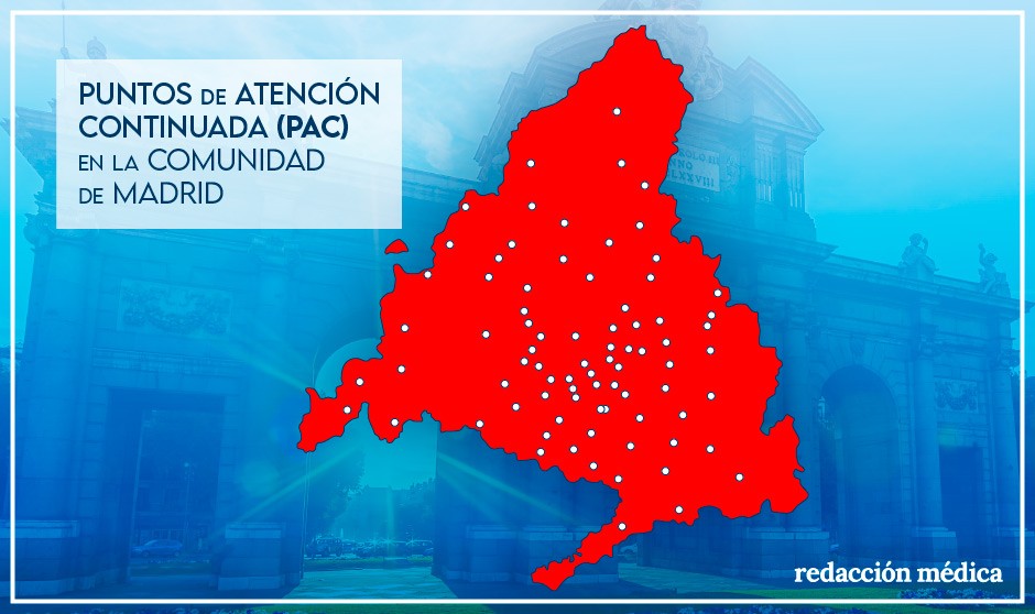 Así será el nuevo mapa de urgencias extrahospitalarias de Madrid con 80 PAC