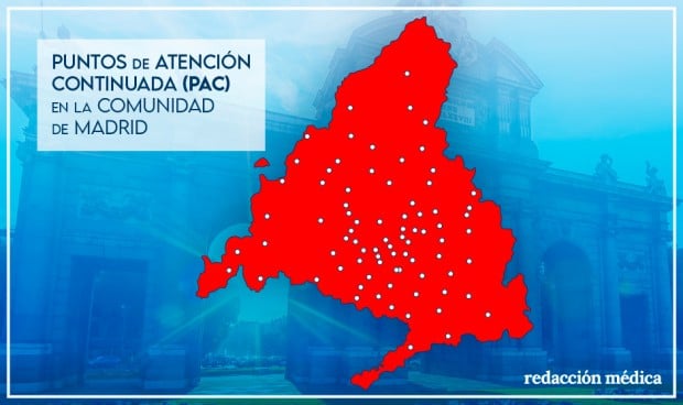 Así será el nuevo mapa de urgencias extrahospitalarias de Madrid con 80 PAC