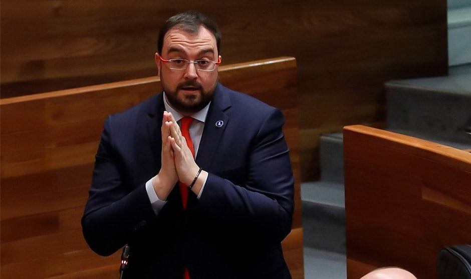El presidente del Gobierno del Principado de Asturias, Adrián Barbón.