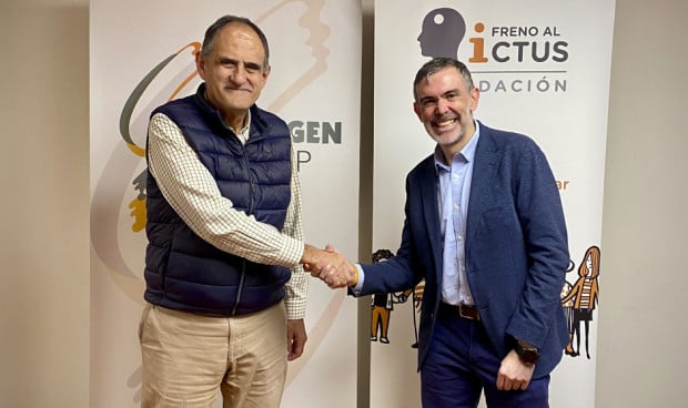José Polo, presidente de Semergen, y Julio Agredano, presidente de la Fundación Freno al Ictus