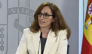 Mónica García, ministra de Sanidad, que presenta el informe sobre sanidad pública y privada