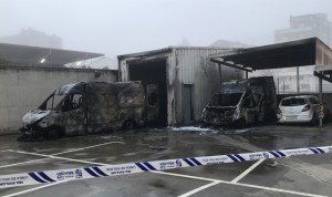 Incendio de dos ambulancias en Aragón: "Acto vandálico"