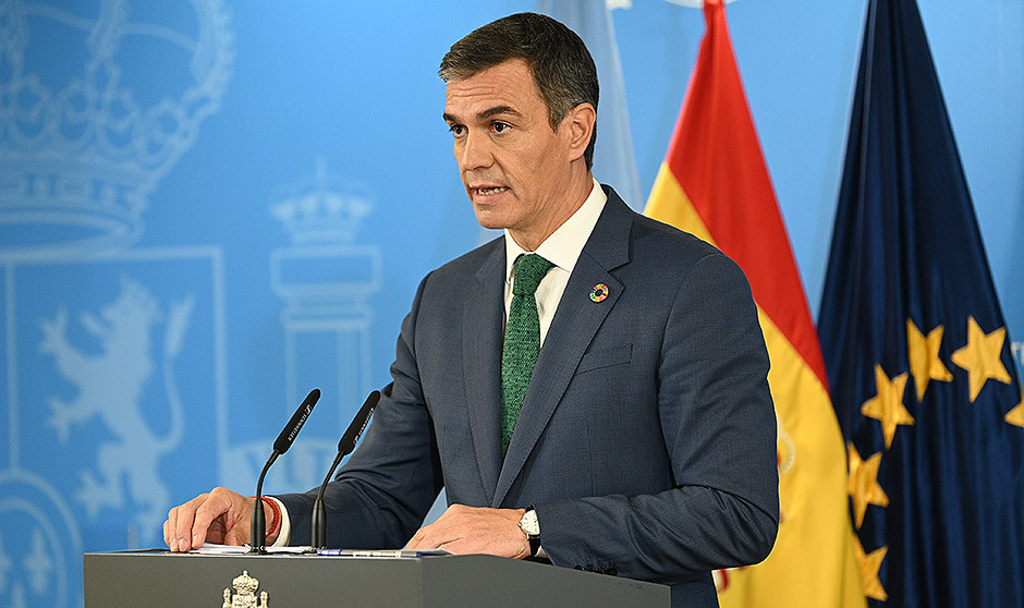 Pedro Sánchez, presidente del Gobierno de España.