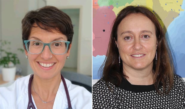 Carmen Gómez del Valle y Mercè Llagostera.