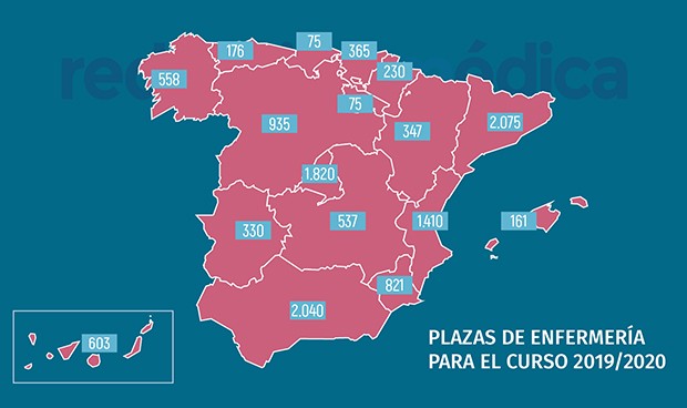 Cataluña y Andalucía, las CCAA con más plazas de Enfermería para este curso
