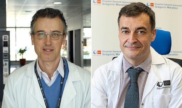 José Manuel Soria, del IIB Sant Pau, y Andrés Muñoz, del Hospital Gregorio Marañón, explican Oncothromb, una herramienta para predecir trombosis en pacientes con cáncer