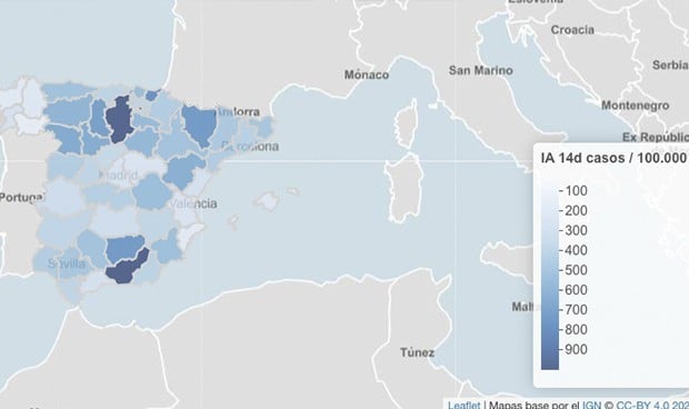 Coronavirus: España se asoma a un umbral de incidencia inferior a 200 casos