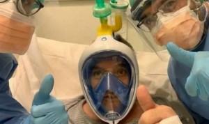 Coronavirus: HM Hospitales investiga una máscara de buceo para respirar