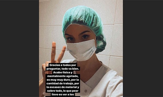 Coronavirus: la influencer que vuelve a Enfermería "por obligación moral"