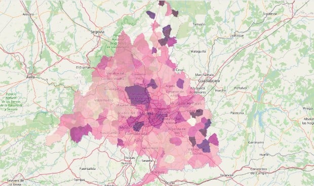Coronavirus Madrid: busca cuántos contagios de Covid-19 hay en tu barrio