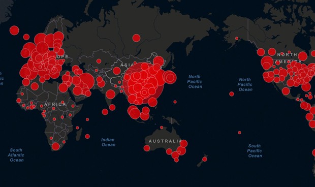 Coronavirus: mapa de casos, muertes y curados en todo el mundo