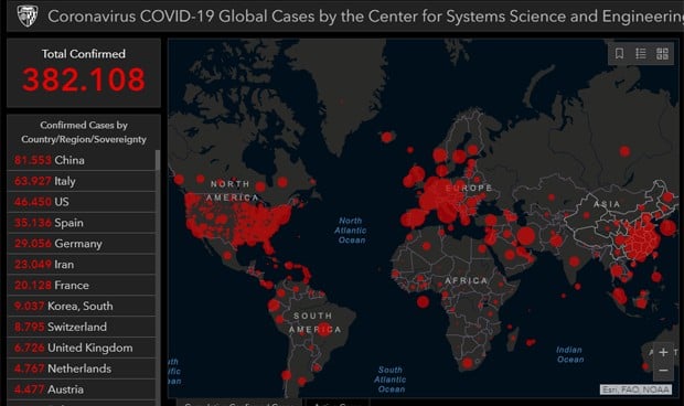Coronavirus: Estados Unidos adelanta a España en número de infectados