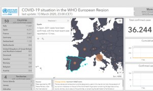 Coronavirus: mapa de casos en Europa, con España solo detrás de Italia