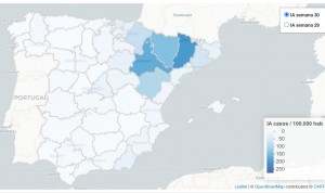 Covid-19 España: 202 casos por 100.000 habitantes en la zona más 'caliente'