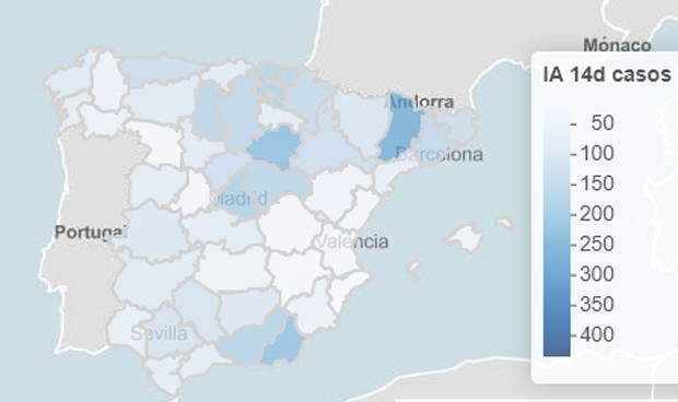 Covid: crece la incidencia en el 60% de las provincias tras San José