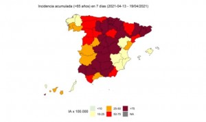 La incidencia Covid en personas mayores desaparece en dos zonas de España