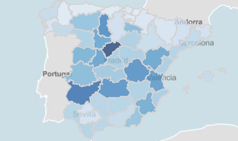 Covid: 9 provincias con un nuevo contagio por cada 100 personas en 14 días